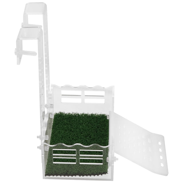 RUNROTOO Hanging Turtle Ramp Acrylic Simulation Turtle Platform for Aquarium Use and Pet Owners 1Set