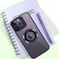 thumbnail image 6 of for iPhone 14 Pro Max Case Magnetic Plating Crystal [ Support for Magsafe ] Luxury Case Camera Protector Shockproof Protective Edge Cover Screen Protector Cover Girls Women Phone Case -Purple, 6 of 6