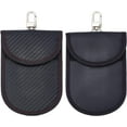 thumbnail image 2 of 2Pack Car Key Fob Protector Pouch Car RFID Blocking Car Security Key Fob Case Keyless Car Key Signal Blocker Prevent Theft Losting Cage Protector Signal Blocking Pouch Carbon Fiber Texture, 2 of 7