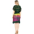 thumbnail image 3 of HAPPY BAY Women's Swimsuit Swimwear Cover Ups Short Kimono Dress M Emerald, Tie Dye, 3 of 5