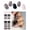 Style 1, variant on Tonewbye Semi Cured Gel Nail Strips 20 Pcs Gel Nail Wraps, Stickers, Salon Quality, Long Lasting, Works with Any UV Lamps