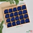 thumbnail image 5 of Colgante de bola navideña de flocado burdeos de 6 cm, regalo para bodas, cumpleaños y fiestas para familiares y amigos, 20 unidades, 5 of 5