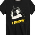 thumbnail image 3 of Star Wars - I Know - Toddler And Youth Short Sleeve Tee, 3 of 5