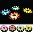 thumbnail image 2 of SUPERHOMUSE - Lámpara LED flotante de loto para piscina, ahorro de energía, luz nocturna solar para jardín, piscina, estanque, fuente, decoración, 2 of 6
