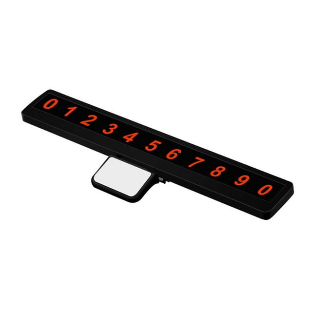 Placa De Número De Estacionamiento Luminosa Para Coche, Número De Teléfono, Placa De Número De Estacionamiento De Coche, Accesorios Universales Ocultos Para Coche, Tarjeta Móvil, Interior De Coche Yuarrent VI009038-01