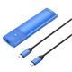 thumbnail image 1 of Dual Protocols M.2 NVMe SATA SSD Case para 2280/2260/2242 SSD (Blue NVME) Ehuebsd Para estrenar, 1 of 8