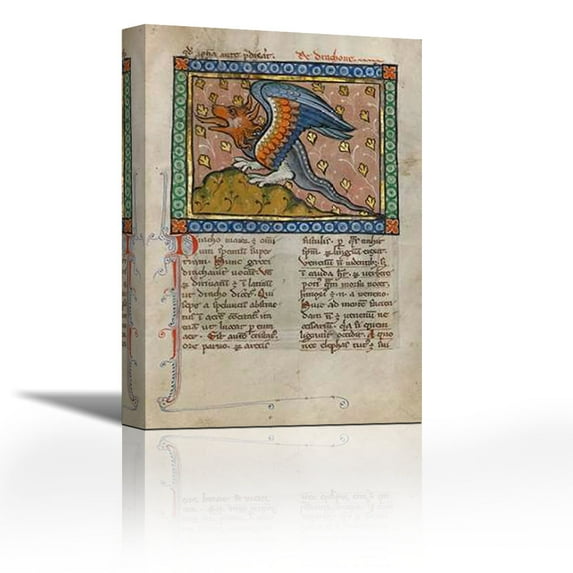 A Dragon - Contemporary Fine Art Giclee on Canvas Gallery Wrap - wall décor - Art painting - 18 x 27 Inch - Ready to Hang