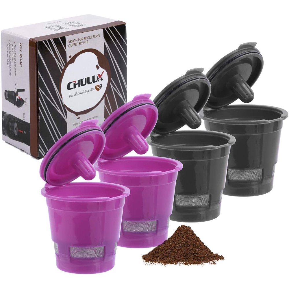 CHULUX 4Pack Reusable Mesh Coffee Filter for Single Cup Coffee Maker