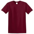 thumbnail image 6 of Gildan Short Sleeve T-Shirt for Men - 5XL Size | 100 Heavy Cotton Crew Neck Tee, Garnet, 5.3 oz, 6 of 6