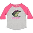 thumbnail image 3 of Inktastic Gator Country Sunny Gator in Pink Sunglasses Boys or Girls Toddler T-Shirt, 3 of 5