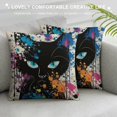 thumbnail image 3 of Orinice Cute Cat Graphic Decorative Throw Pillow Cover for Home Couch Living Room Bed Sofa 18x18in, 3 of 5