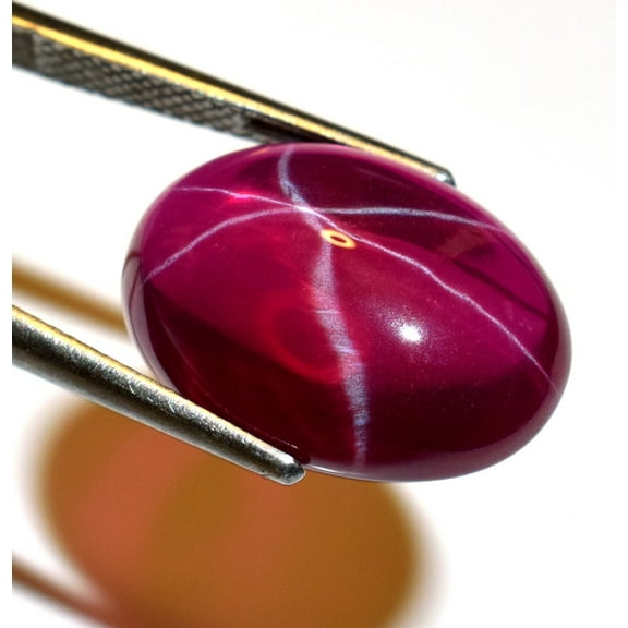 17 CT Ravishing Color And Fine Six Star Red Ruby Loose Oval Gemstone Cut For Ring & High Jewelry Making Gemstone Cut
