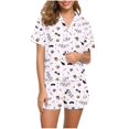 thumbnail image 5 of Halloween Women's Notched Top and Shorts Pajama Set, 5 of 5
