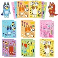 thumbnail image 2 of 30/60pcs Anime Bluey Cartoon Puzzle Stickers Cute Children Diy Color Handbook Sticker Educational Animal Sticker Toy Girl Gift, 2 of 5