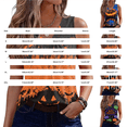 thumbnail image 3 of Bovemsi Tank Tops for Women V Neck Pumpkin Graphic Sleeveless, Halloween Layering Comfort Tops for Women Trendy L, 3 of 5