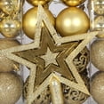 thumbnail image 3 of 101Pcs Christmas Ball DIY Tree Top Star for Halloween Festivals Thanksgiving Gold, 3 of 8