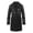 Black XXXL, variant on Autumn Winter Women Jacket Thickened Plush Faux Leather Patchwork Mid Length Plus Size Patch Pockets Double-breasted Turn-down Collar Overcoat