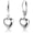 A-Silver, variant on 14K Gold Plated Heart Dangle Earrings for Women, Leverback Drop Earrings, Hypoallergenic Lightweight Jewelry Gift for Mom Valentine's Day