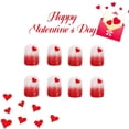 thumbnail image 1 of FSTDelivery Faux Ongles Artificiels à Presser pour Femmes Filles, Saint-Valentin Dégradé Scintillant 24PSC, 1 of 5