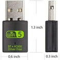 thumbnail image 7 of USB WiFi Bluetooth Adapter,600Mbps Dual Band 2.4/5Ghz, 7 of 7