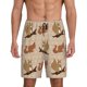 thumbnail image 1 of Balery Squirrel nut backgrounds Pantalones cortos de pijama de punto de algodón para hombre con cinturilla y bolsillos-XX-Large, 1 of 6