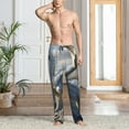 thumbnail image 2 of Fotbe Mountain White Dragon Pantalones de Pijama para Hombre, Pantalones de Dormir, Pantalones de Casa con Cintura Ajustable y Bolsillos-X-Large, 2 of 6