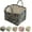 A, variant on Boho Fabric Storage Basket, Large Capacity Fabric Storage Basket, Boho Floral Laundry Baskets for Storage, Collapsible Laundry Hamper with Easy Carry Handles for Clothes Sundries Toys (A)