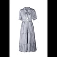 thumbnail image 1 of Vestido de Rayas Negro Talla S, 1 of 4