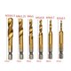 thumbnail image 3 of 4341 Titanium Plated Long Hex Shank Tap Set (6pcs) High Speed Steel Drill BitsM3x0.5 M4x0.7 M5x0.8 M6x1 M8x1.25 M10x1.5, 3 of 4