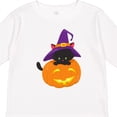 thumbnail image 4 of Inktastic Halloween Cat, Black Cat, Witch Hat, Pumpkin Boys or Girls Long Sleeve Toddler T-Shirt, 4 of 5