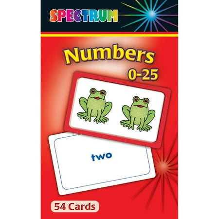 - CD-734001 - Spectrum Flash Cards Numbers 0-25 Gr Pk-1 by Carson Dellosa