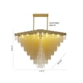 thumbnail image 6 of Design Living Chandelier, Gold, 47.2" x 23.6" x 47.2", 6 of 6
