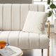 thumbnail image 4 of 2023 New Upholstered Velvet Futon 2-Seat Living Room Sofa My Lux Decor Round, 4 of 11