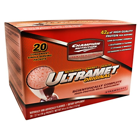 Ultramet-Strawberry Champion Nutrition 20 Packet