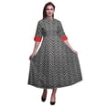 thumbnail image 1 of Bimba Check Ladies Button Down Print Dress A-Line Cocktail Party Shirt Dress-X-Large, 1 of 5