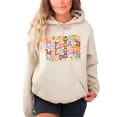thumbnail image 4 of Wildcats Hoodie for Women Retro Groovy Floral Game Day Pullover, Sand Hoodie, XL, 4 of 8