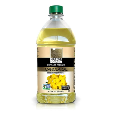 Native Harvest Expeller Pressed Non-GMO Canola Oil, 2 Litre (67.6 FL OZ)