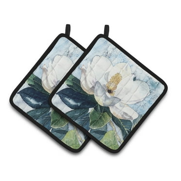 Carolines Treasures 8003PTHD Flower - Magnolia Pair of Pot Holders, 7.5HX7.5W, multicolor