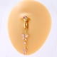 thumbnail image 5 of Anillo sin perforaciones con microincrustaciones de cobre y mariposa para ombligo falso Anillo falso sin perforaciones Joyas sexys para ombligo sin perforaciones, 5 of 5