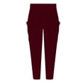 thumbnail image 4 of Casual Pants for Women Plus Size Elastic Waist Wide Leg Sweatpants Athletic Workout Yoga Casual Pants with Pockets, 4 of 4