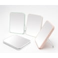 thumbnail image 5 of YEAKE Table Desk Makeup Mirror,8-Inch Portable Mirror with Metal Stand 90°Adjustable Rotation (White), 5 of 5