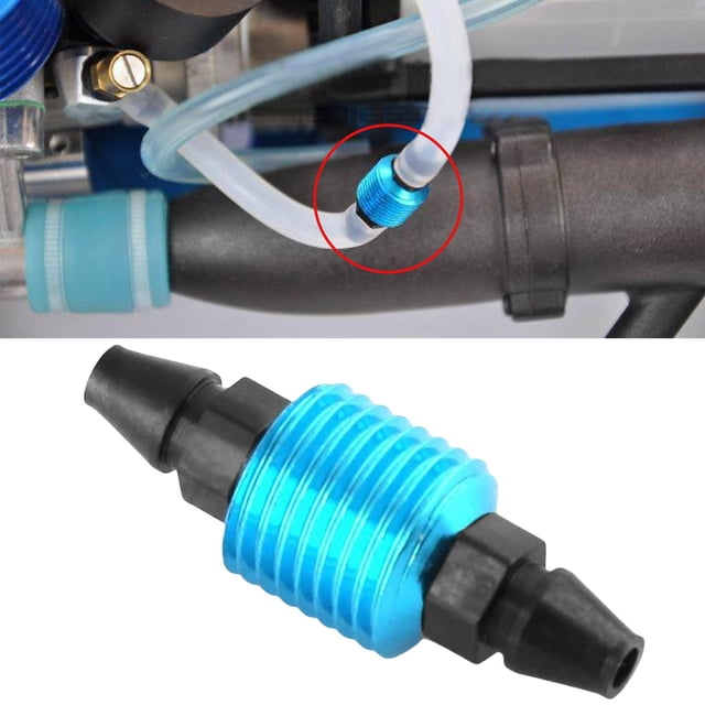 Enfriador de aire del tanque de aluminio 1/10 Macarena Filtro del tanque para HSP 94122 94188 RC Car Azul