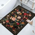 thumbnail image 5 of Clearance! Bathroom Rugs Flower Carpet Bath Rug Super Absorbent Quick Dry Backing Non Slip Washable Bathroom Floor Mats Shower Rug For In Front Of Bathtub Shower Room School Office Supplies, 5 of 6