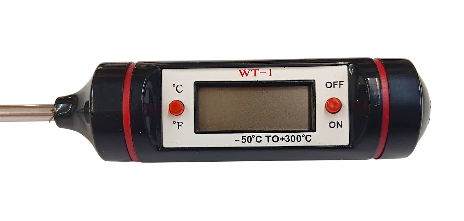 Digital Thermometer with Stainless Steel Sensorprobe, WT-1