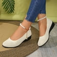 thumbnail image 5 of Willtoo Women's Flats Slip On Pearl-Embellished Go Walk Shoes for Women Comfortable Walking Sneakers Knit Low Wedge Dressy Ballet Shoes, 5 of 5