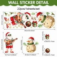 thumbnail image 6 of Hometravel Christmas Wall Stickers, Holiday Theme Peel and Stick Decals, Seasonal Background Wall Decor for Home, Bedroom Interior, 6 of 6