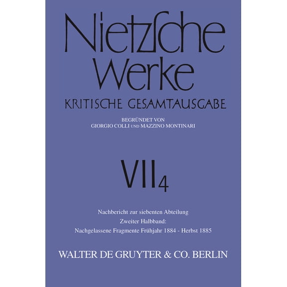 Nachgelassene Fragmente Frühjahr 1884 - Herbst 1885, (Hardcover)