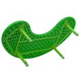 thumbnail image 3 of 35''W x 65''L Half-Moon Green Plastic Height Adjustable Activity Table, 3 of 9