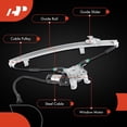 thumbnail image 6 of A-Premium Power Window Regulator with Motor Replacement for Altima 1998-2001 Sedan Front Left Driver Side, 6 of 10