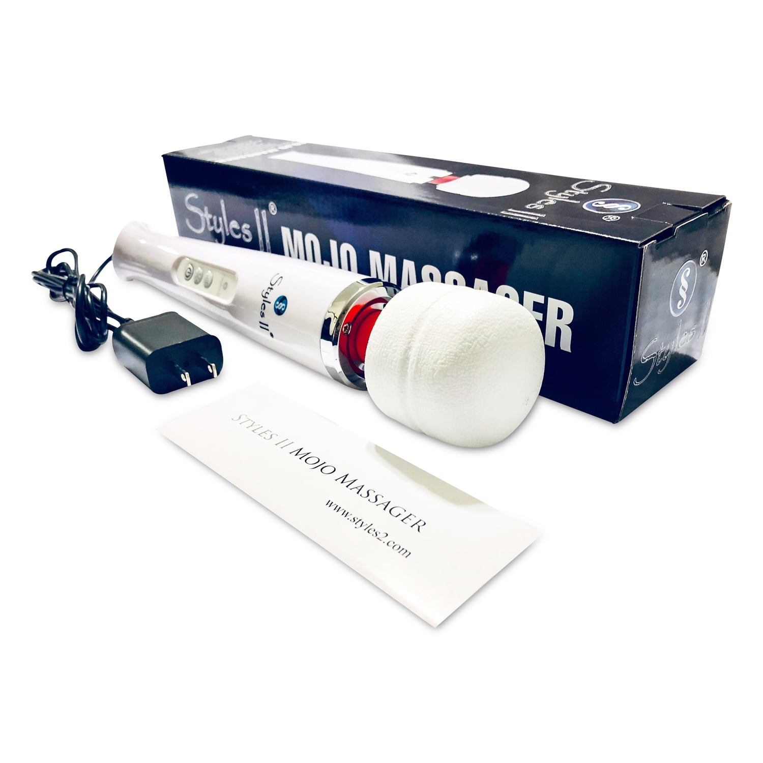 Styles II Hand-Held Full Body Massager - Great At-Home for Neck Pain, Back, Shoulder, Waist, Feet - Suitable for All